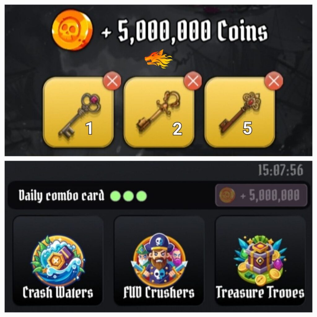 TON Pirate Kings Daily Combo 7 October