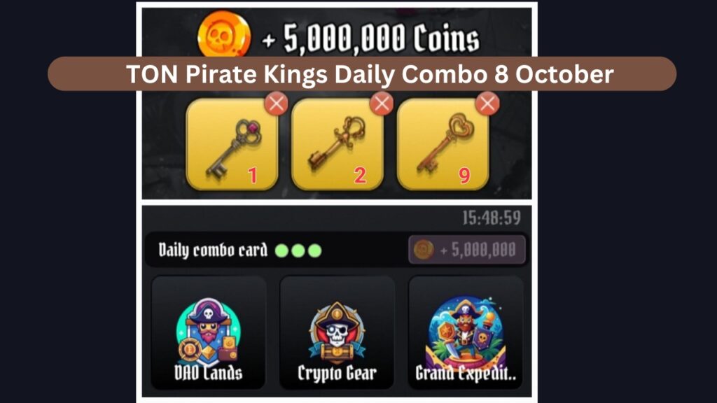 TON Pirate Kings Daily Combo 8 October