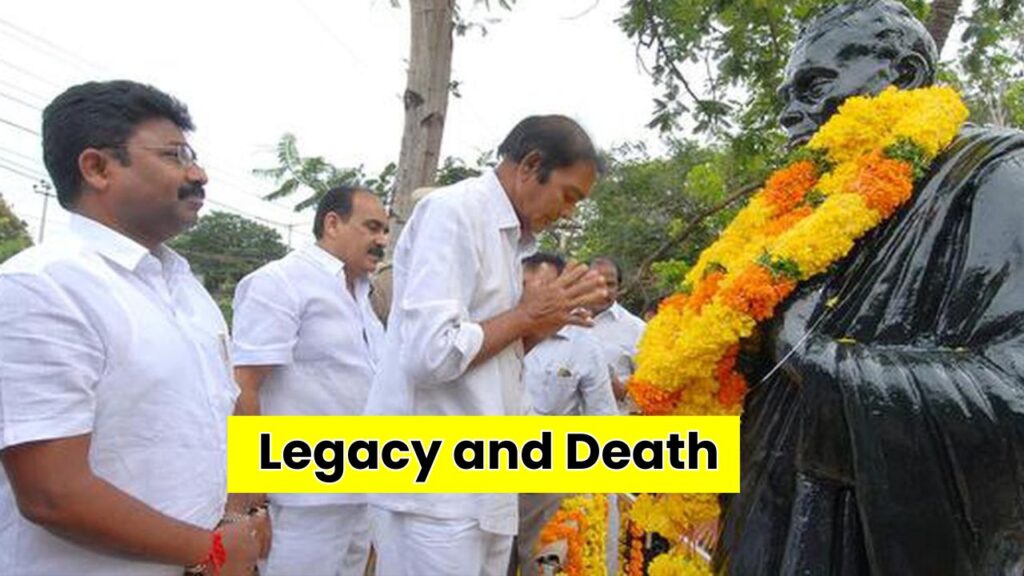 Tanguturi Prakasam Pantulu Legacy and Death