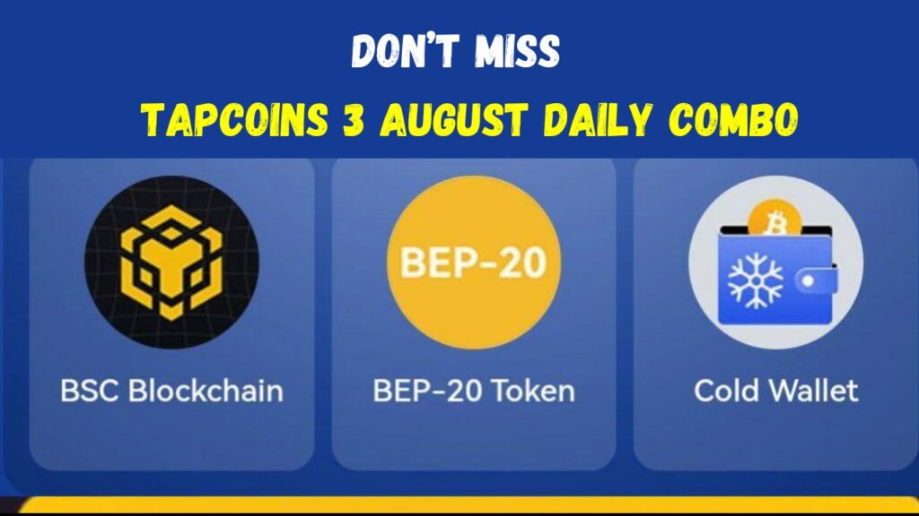 TapCoins 3 August Daily Combo 