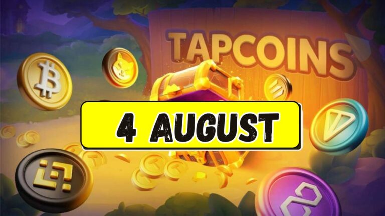 TapCoins 4 August Daily Combo