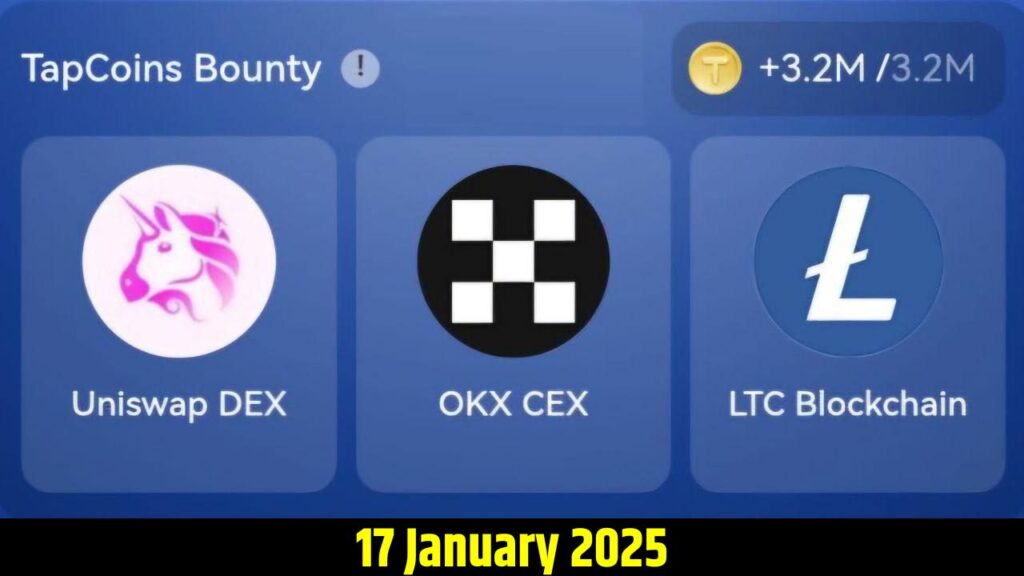 TapCoins Daily Combo 17 January 2025