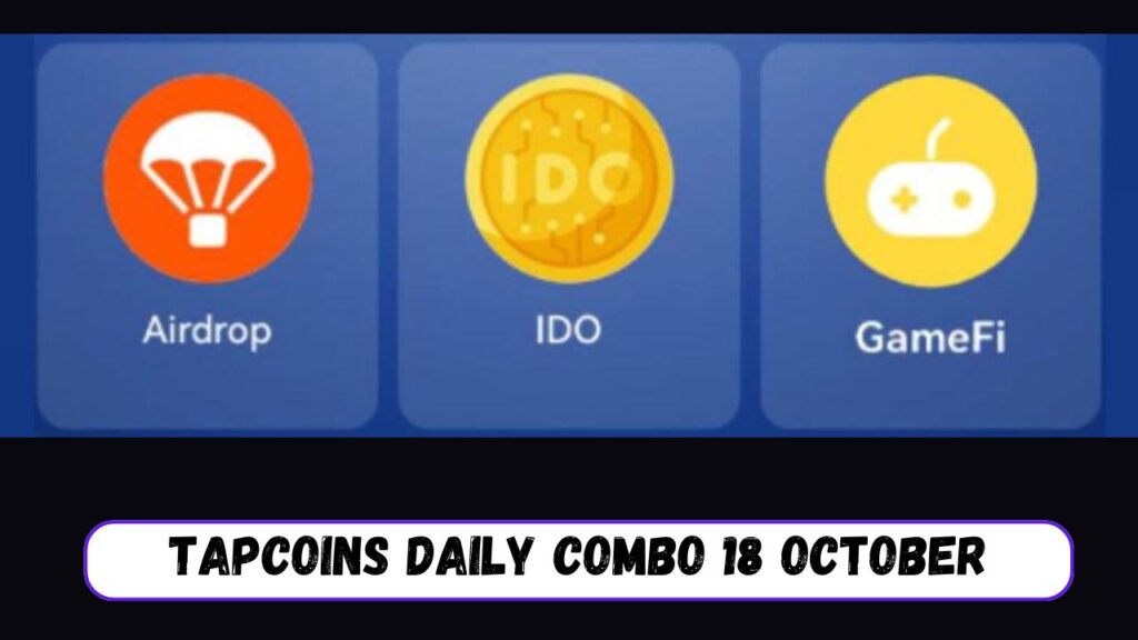 TapCoins Daily Combo 18 October