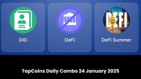 TapCoins Daily Combo 24 January 2025