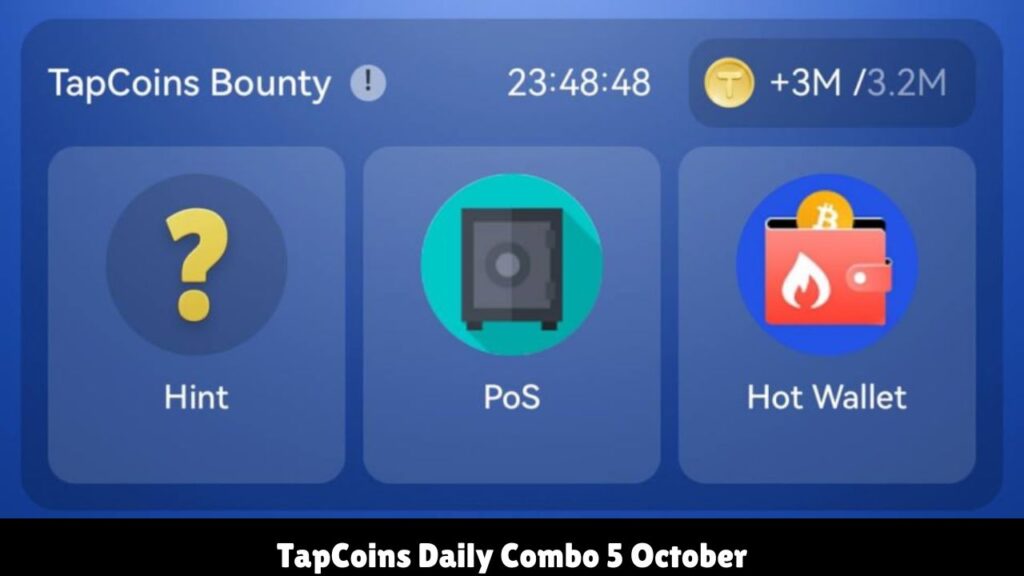 TapCoins Daily Combo 5 October