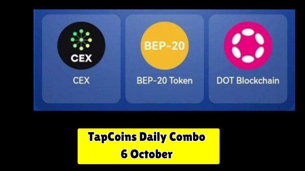 TapCoins Daily Combo 6 October