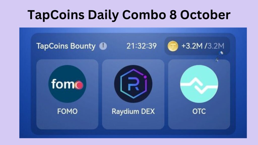 TapCoins Daily Combo 8 October Answer