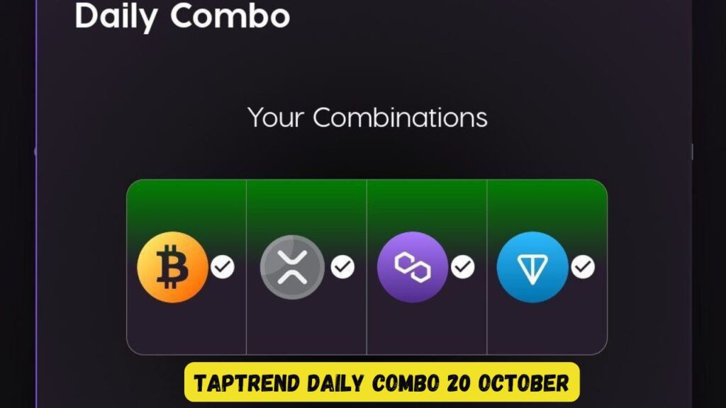 Taptrend Daily Combo 20 October