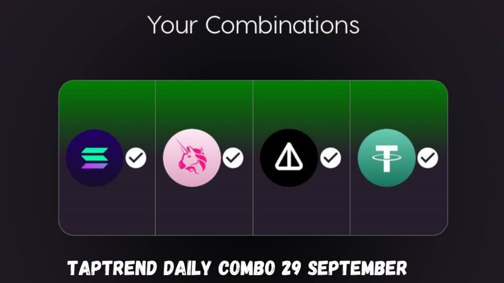 Taptrend Daily Combo 29 September