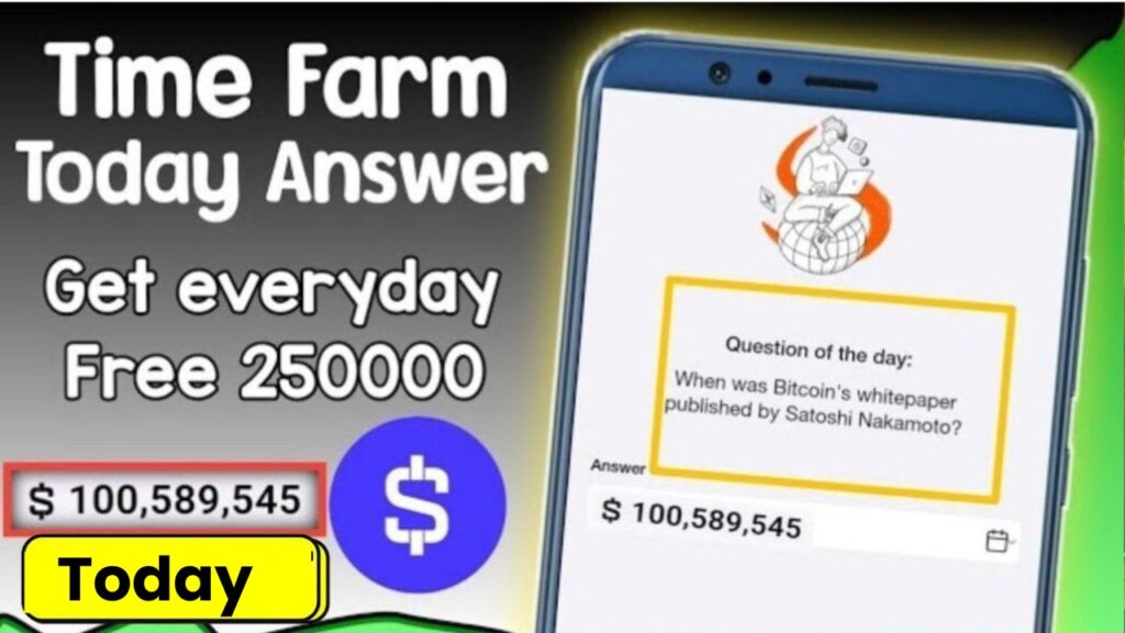 Time Farm Quiz Answer