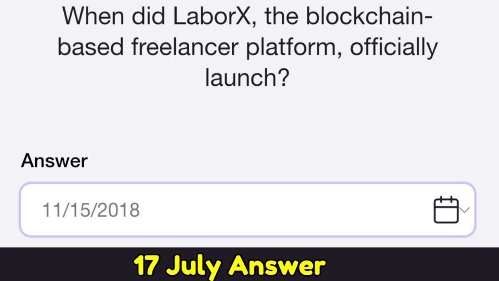 Time Farm Quiz Answer 17 July