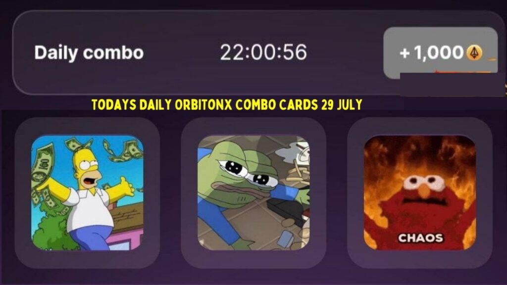 Todays Daily OrbiTonX Combo Cards 29 July