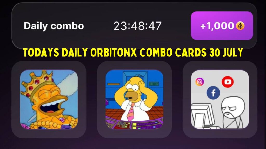 Todays Daily OrbiTonX Combo Cards 30 July