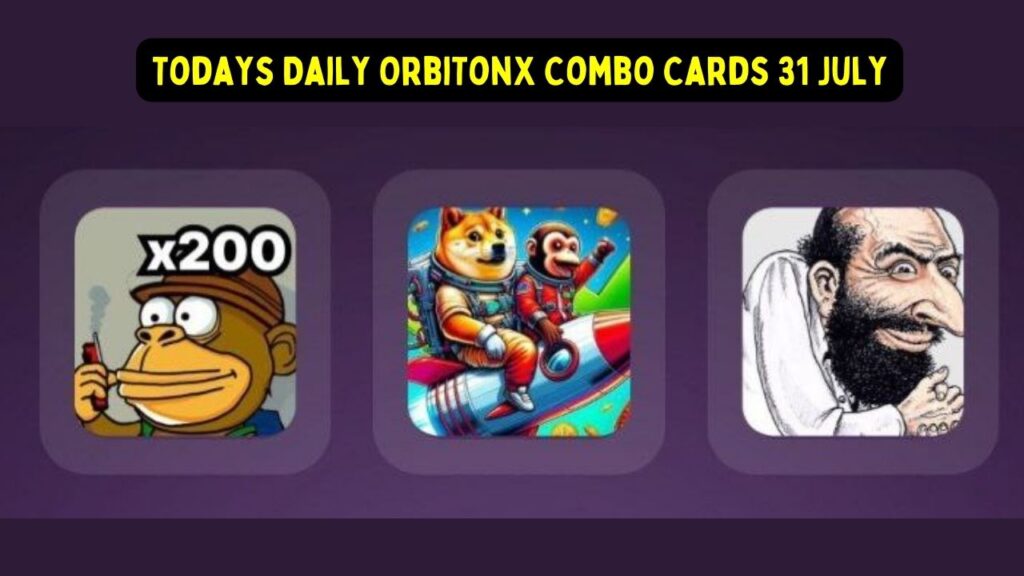 Todays Daily OrbiTonX Combo Cards 31 July