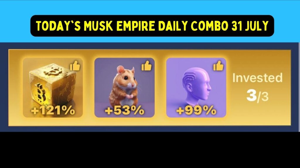 Today's Musk Empire Daily Combo 31 July