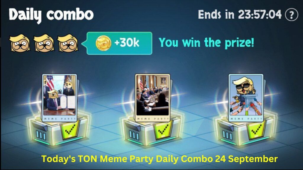 Today's TON Meme Party Daily Combo 24 September 