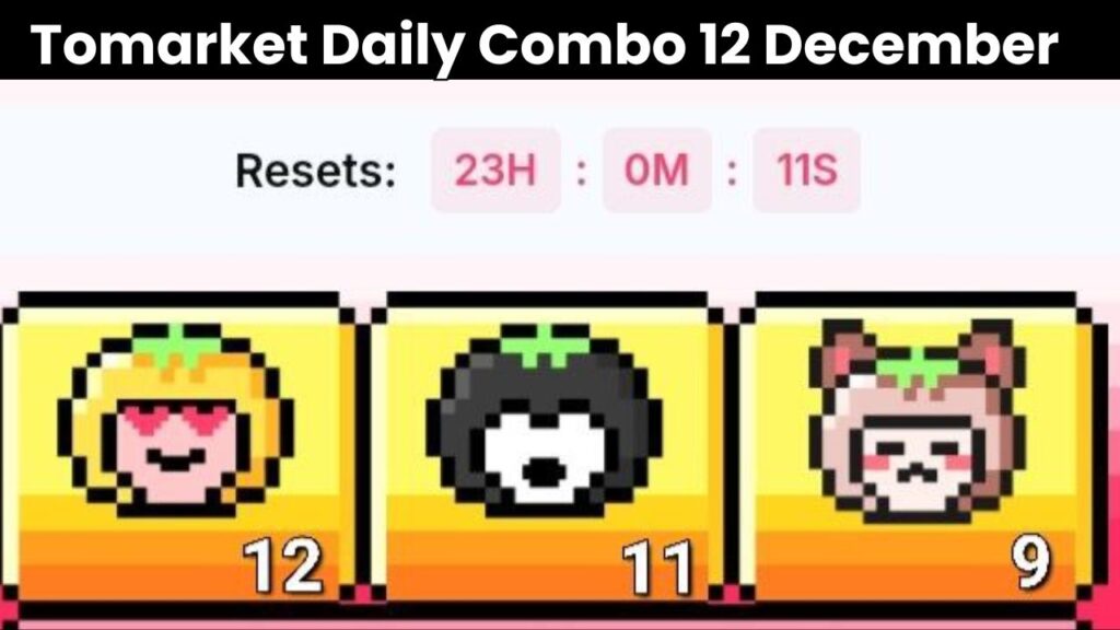 Tomarket Daily Combo 12 December