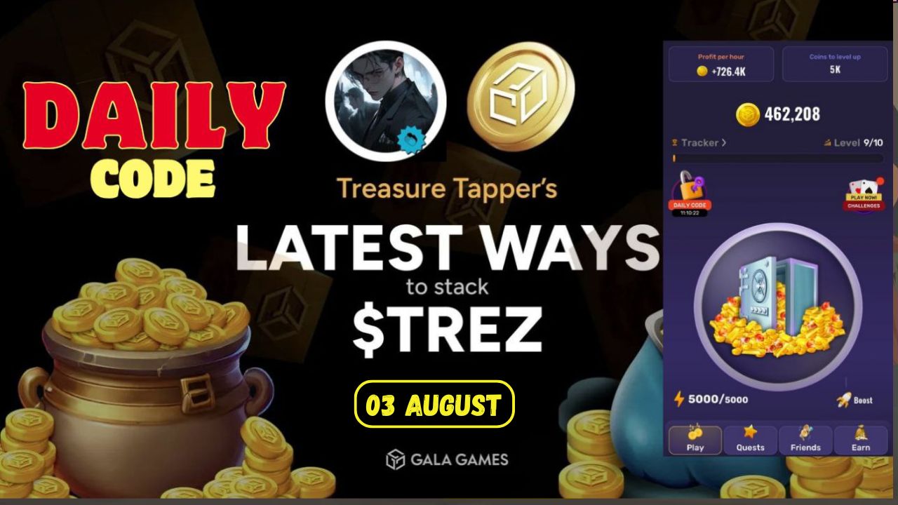 Treasure tapper Morse Code 3 August