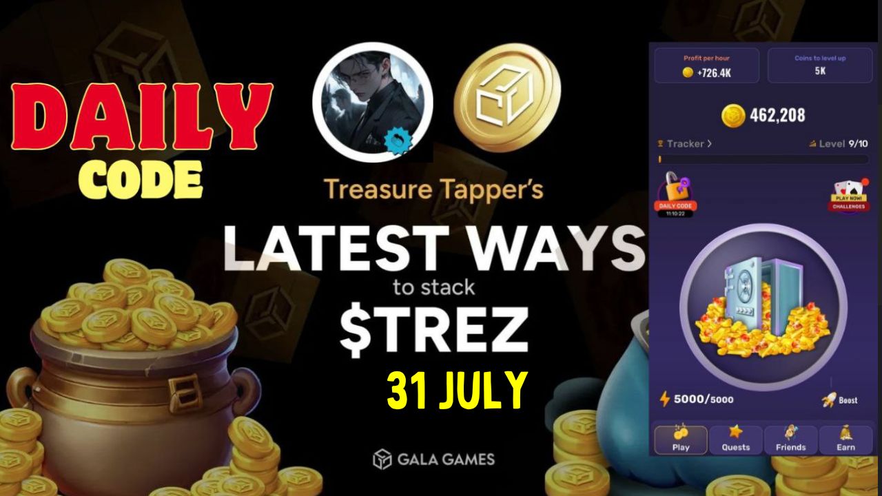 Treasure tapper Morse Code 31 July