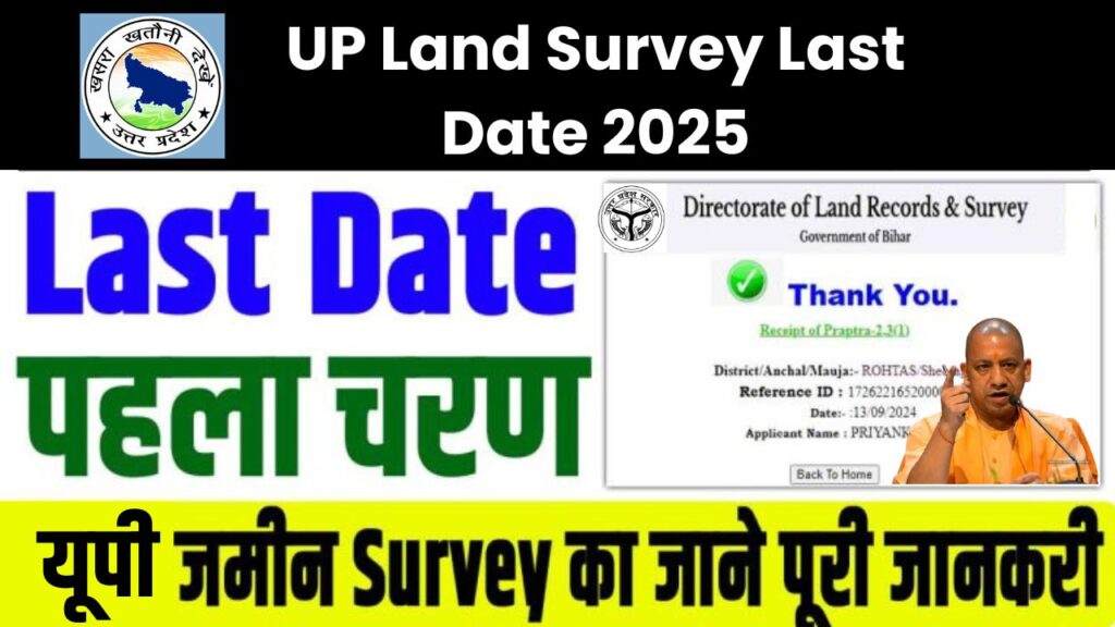 UP Land Survey Last Date 2025