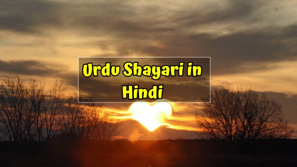 Urdu Shayari in Hindi