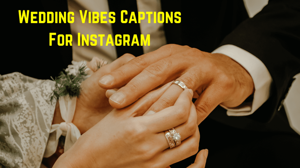 Wedding Vibes Captions For Instagram