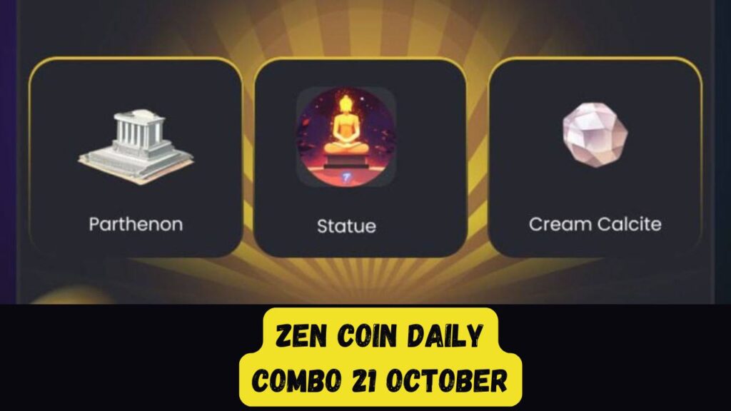 Zen Coin Daily Combo 21 October