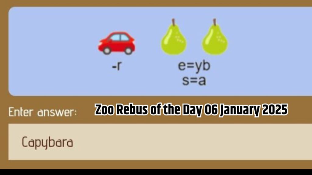 Zoo Rebus of the Day 06 January 2025