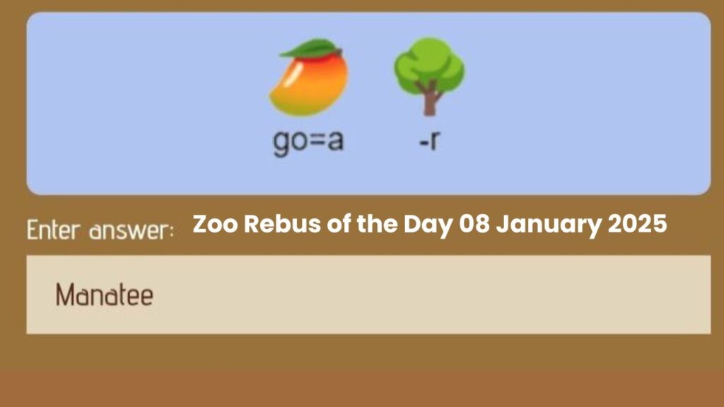 Zoo Rebus of the Day 08 January 2025