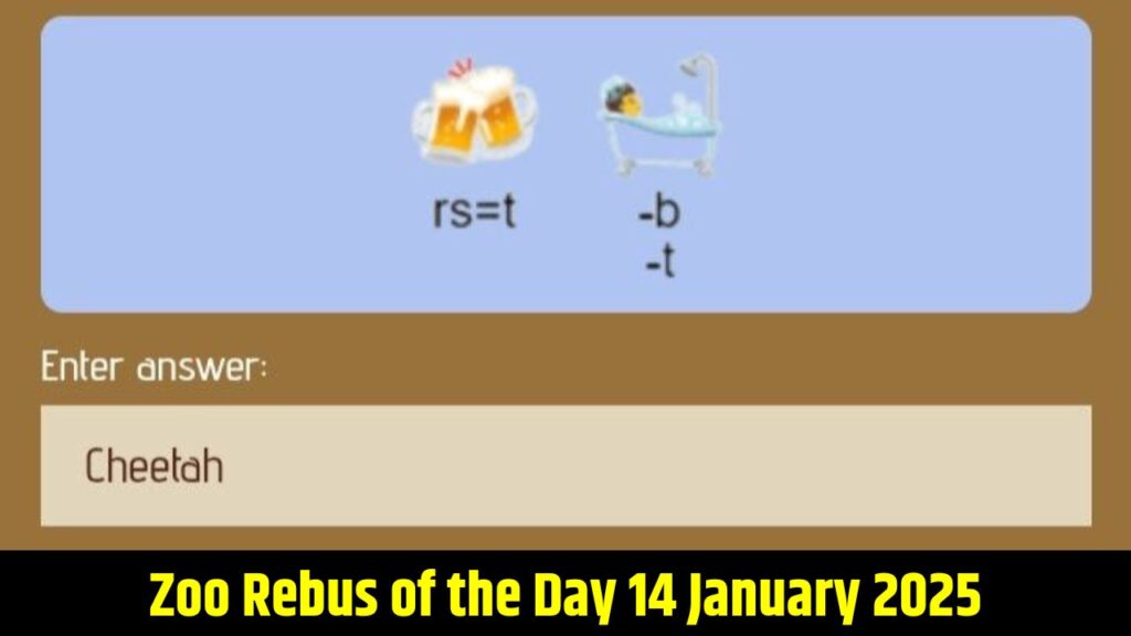 Zoo Rebus of the Day 14 January 2025