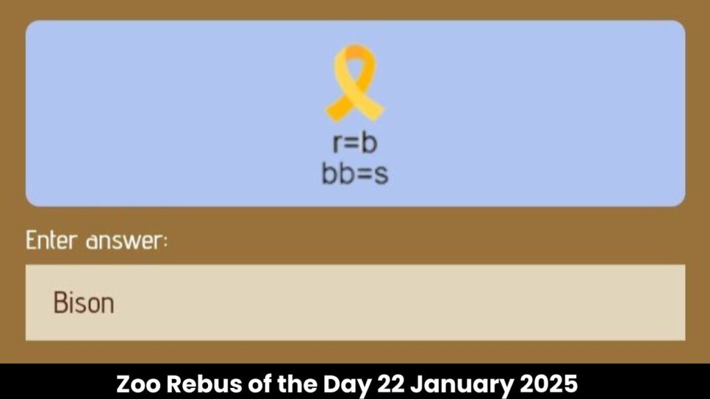 Zoo Rebus of the Day 22 January 2025