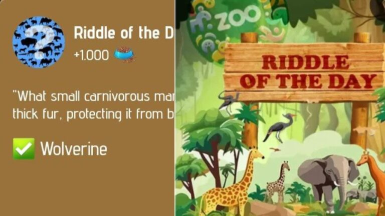 Zoo Riddle of the Day