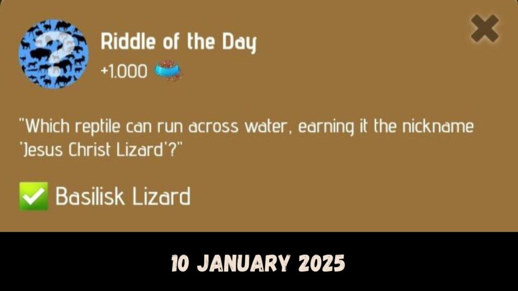 Zoo Riddle of the Day 10 January 2025