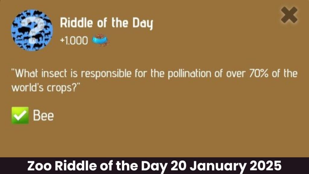 Zoo Riddle of the Day 20 January 2025